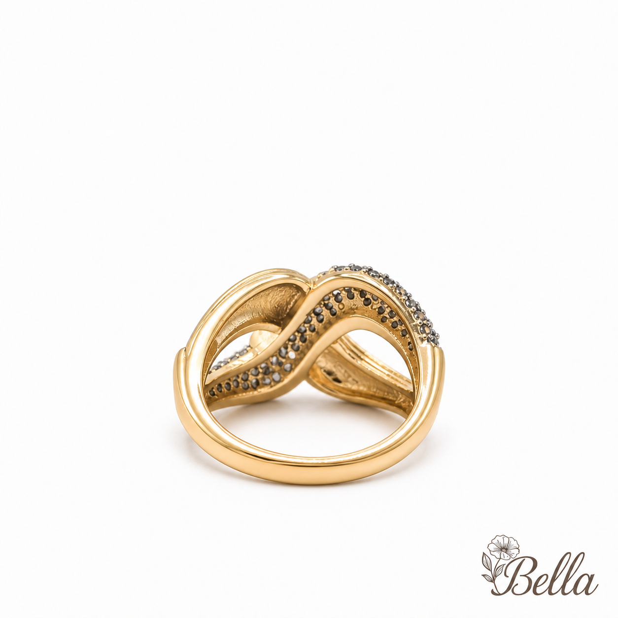 Bague Croisée "Infini" – En Plaqué Or