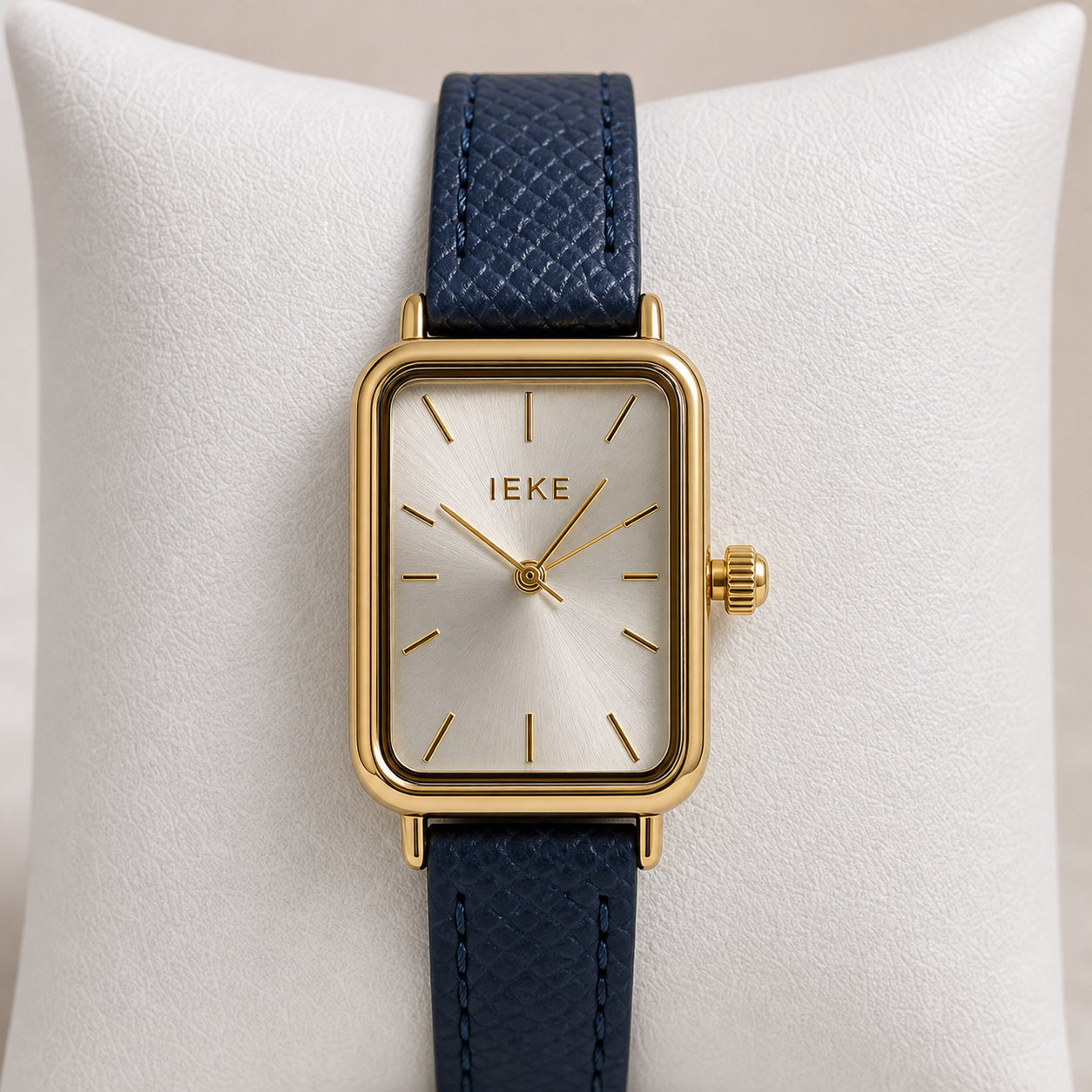 IEKE "Classique" Cuir Bleu Marine - Originale Coffret