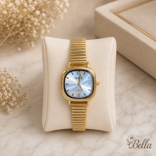 Montre IEKE "Rétro Chic" Dorée - Copie Originale