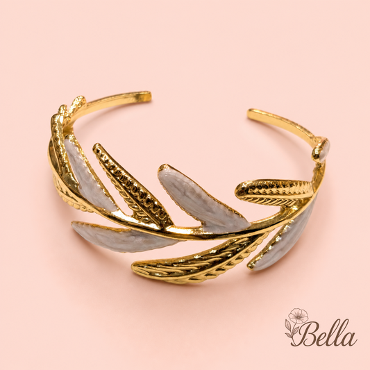 Bracelet Feuille - En Acier Inoxydable