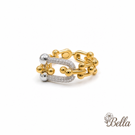 Bague Tendance - En Plaqué Or