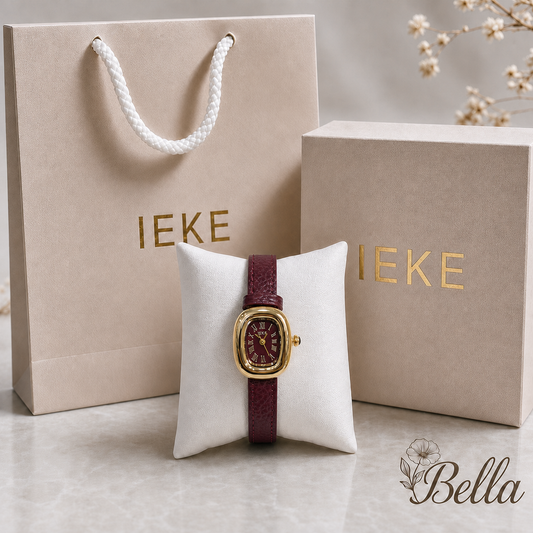 Montre IEKE "Rétro" Cuir - Originale Coffret