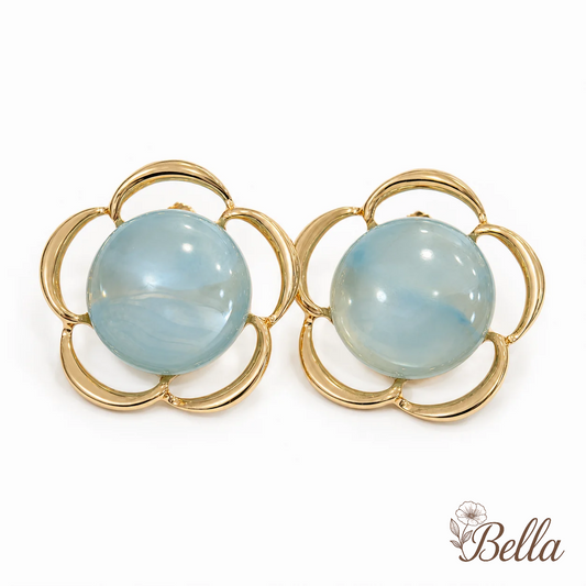 Boucles D'oreilles Fleur - En Acier Inoxydable