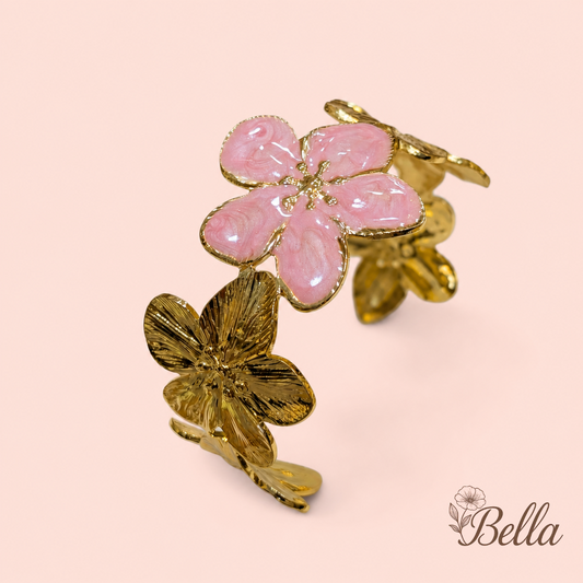 Bracelet Flora #2 Rose - En Acier Inoxydable