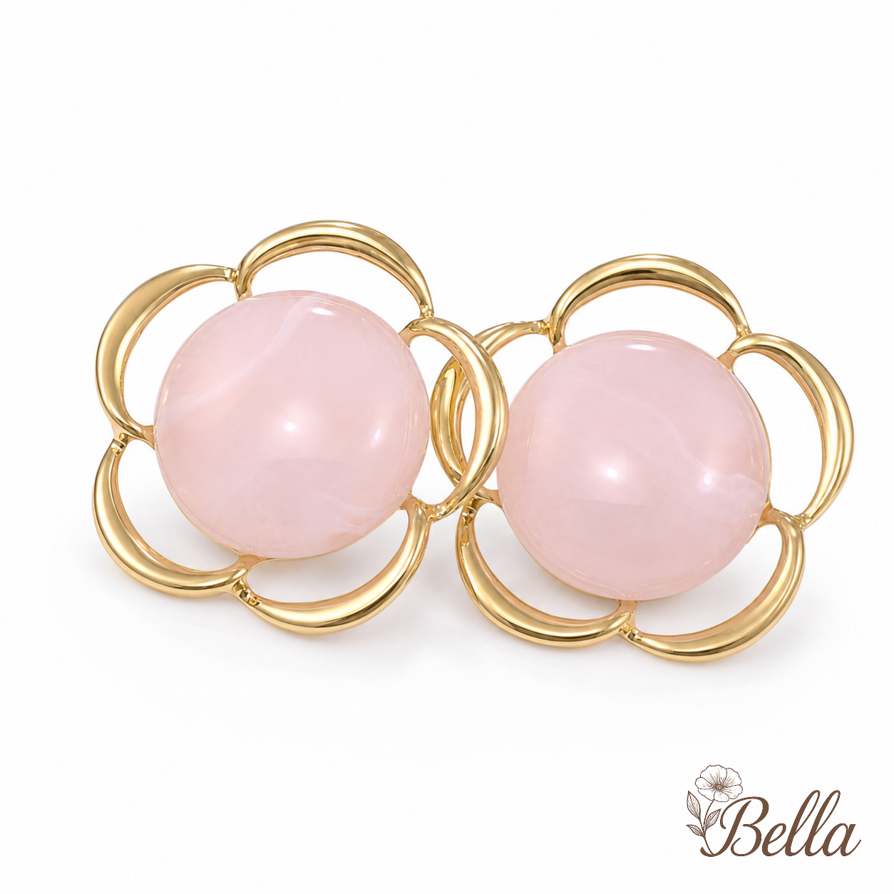 Boucles D'oreilles Fleur - En Acier Inoxydable