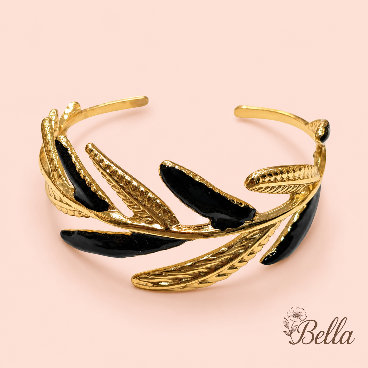 Bracelet Feuille - En Acier Inoxydable
