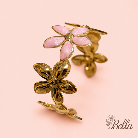 Bracelet Flora Rose - En Acier Inoxydable