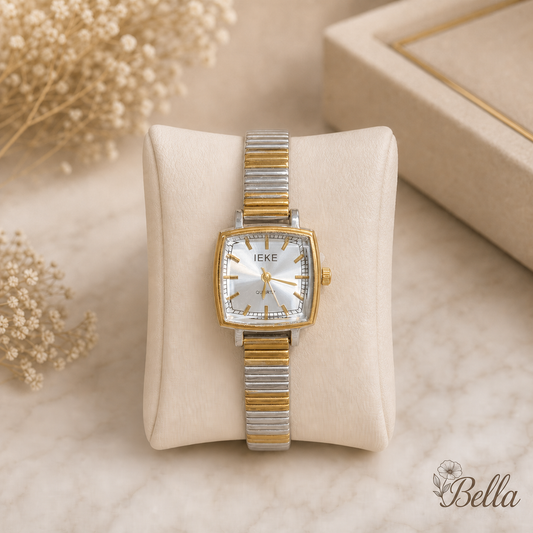 Montre IEKE Carrée Bicolore - Copie Originale
